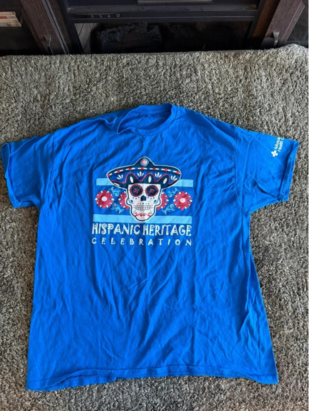Chicago Cubs Hispanic Heritage Celebration Blue T-Shirt L